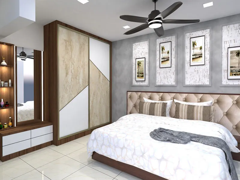 Interior materials selected for a home project